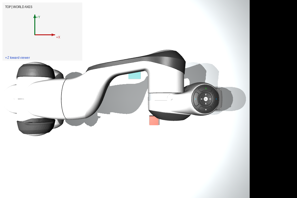 Top view supplied to the model